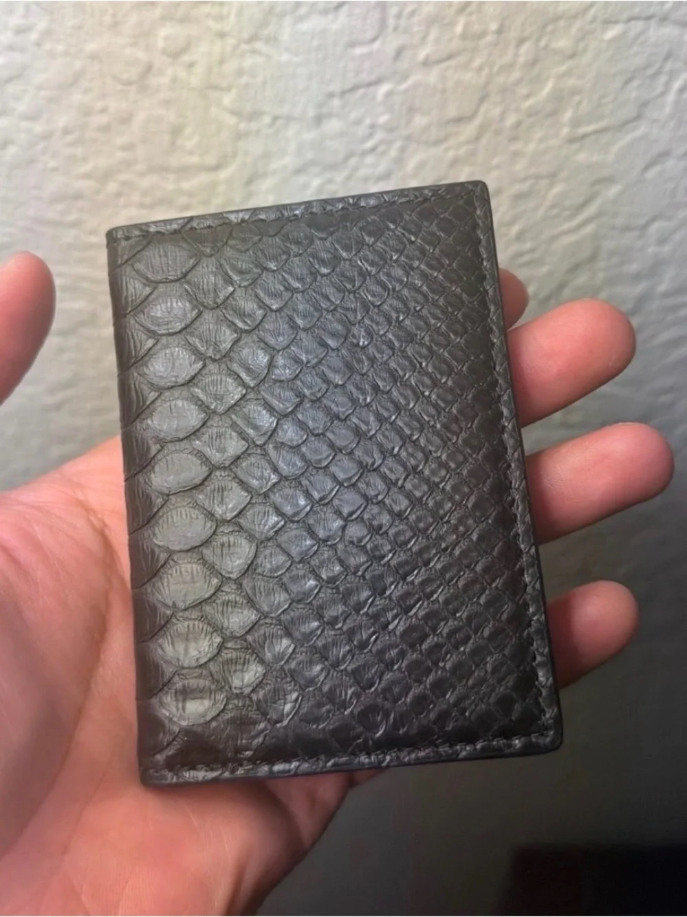 Maison James Genuine Exotic Snakeskin Pocket Organizer